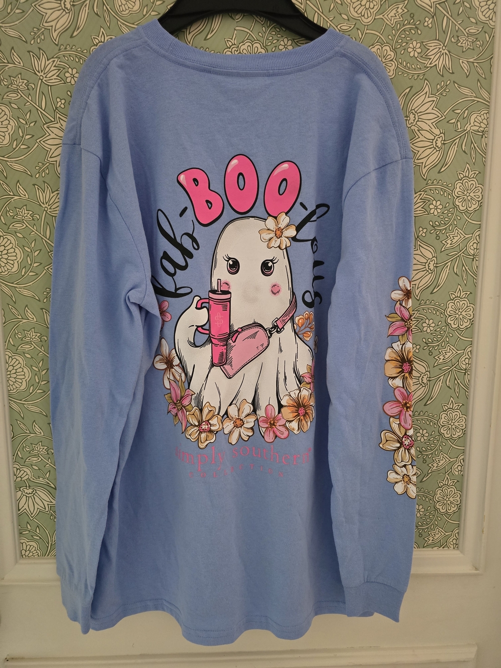 Simply Southern "Fab-Boo-Lous" Halloween Long-sleeve Graphic Shirt - Picture 7 of 10